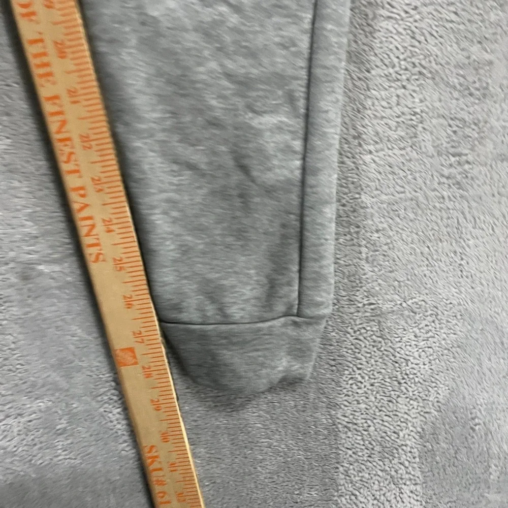 Nike Dri Fit Jogger Pants Men Small Gray Cotton Fleece Lined Tapered Leg Fitness